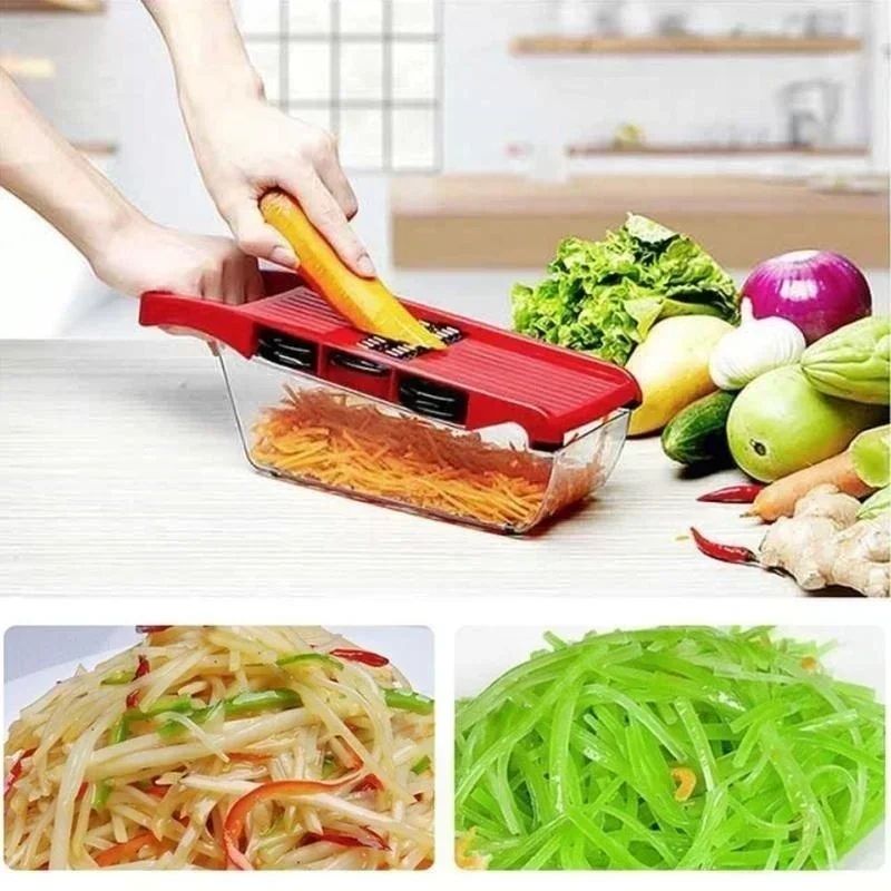 cuisine mandoline 6 lames sécurisées coupes juliennes