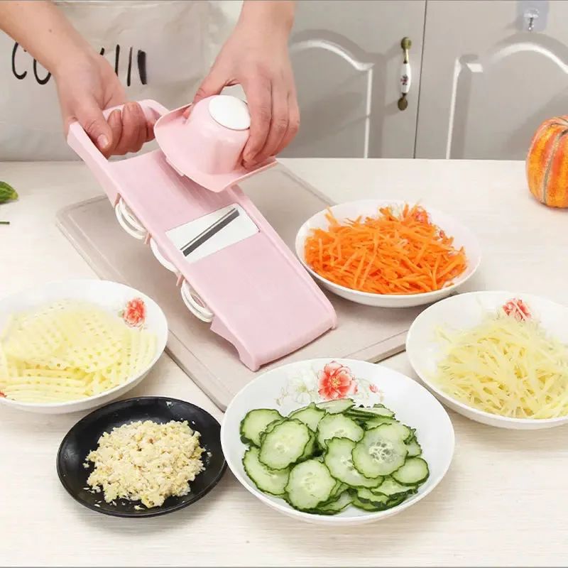 cuisine mandoline multifonctionnelle 5 lames  préparer plats selon vos envies