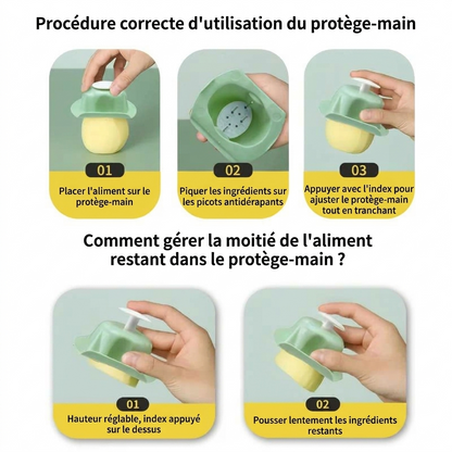 cuisine mandoline multifonctionnelle 5 lames utilisation protège main