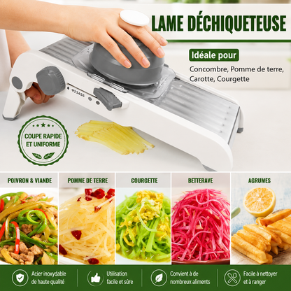cuisine mandoline swift cut avec lame déchiqueteuse
