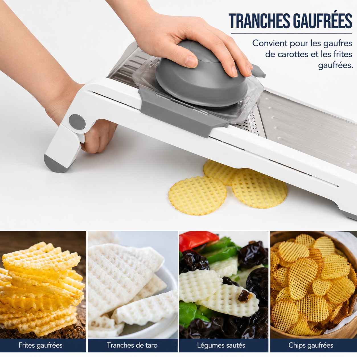 cuisine mandoline swift cut tranches gaufrées