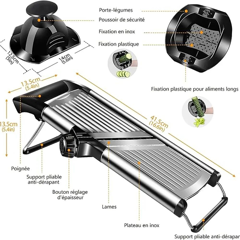 mandoline cuisine multifonctionnel quick slice fiche technique