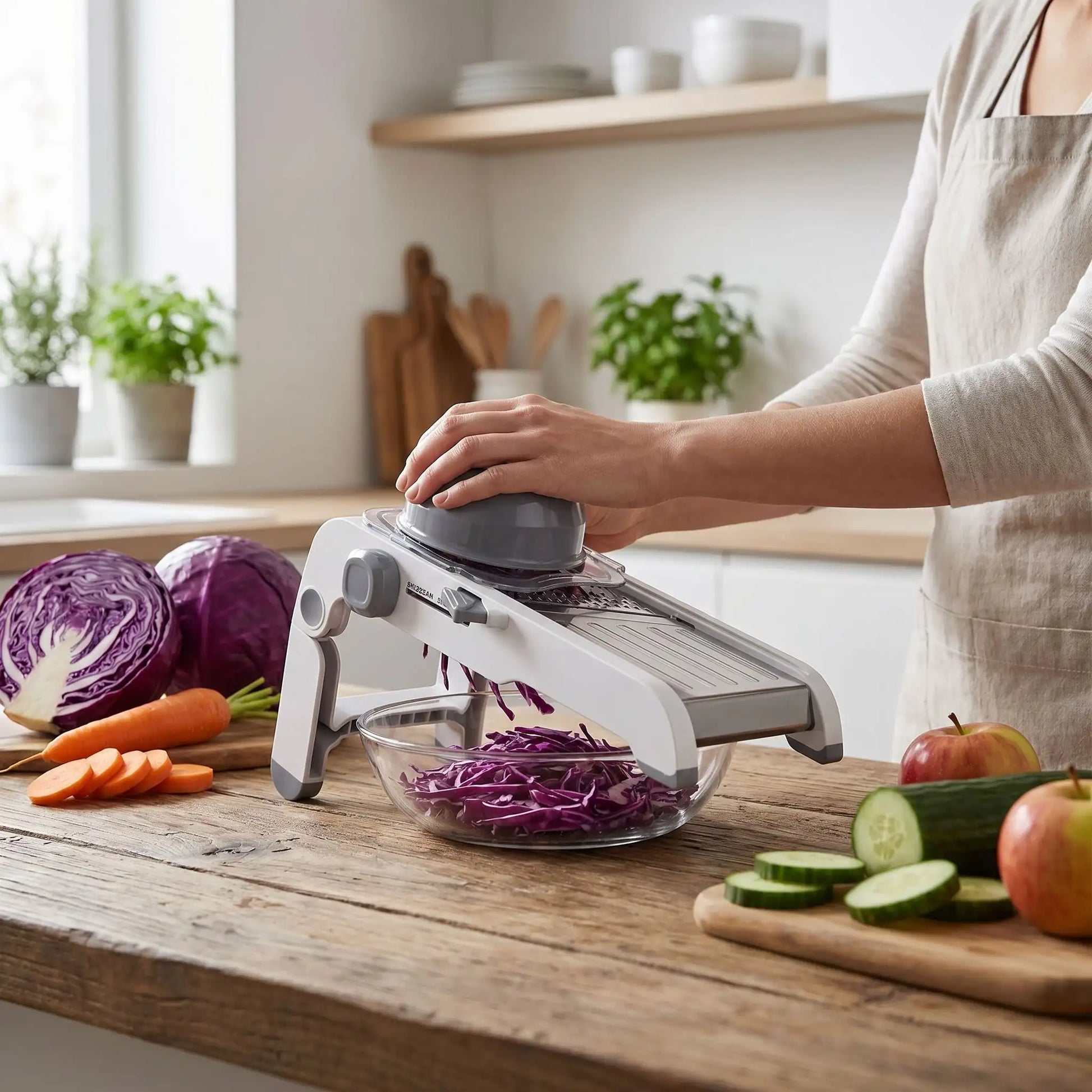 mandoline cuisine super cut prépare salade préférée