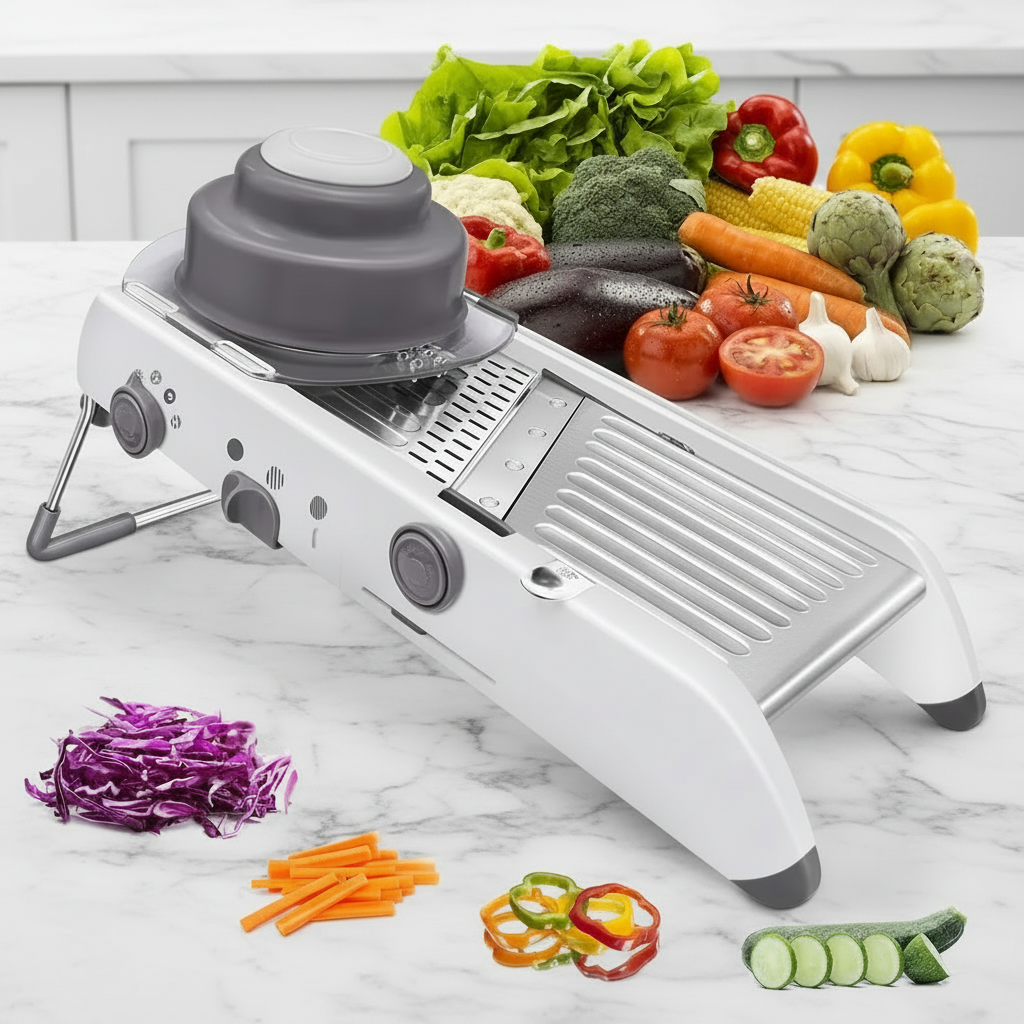 mandoline professionnelle ideal+ sur comptoir de la cuisine