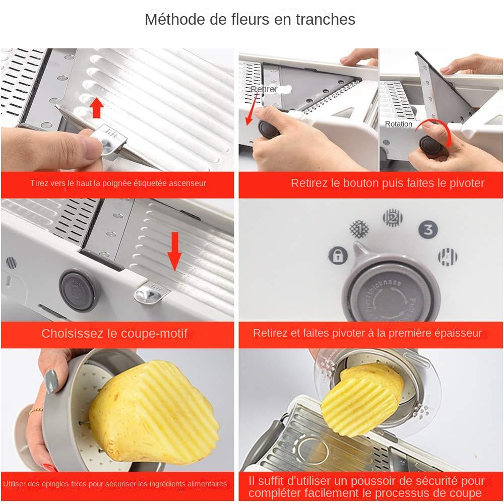 mandoline professionnelle méthodes de tranches