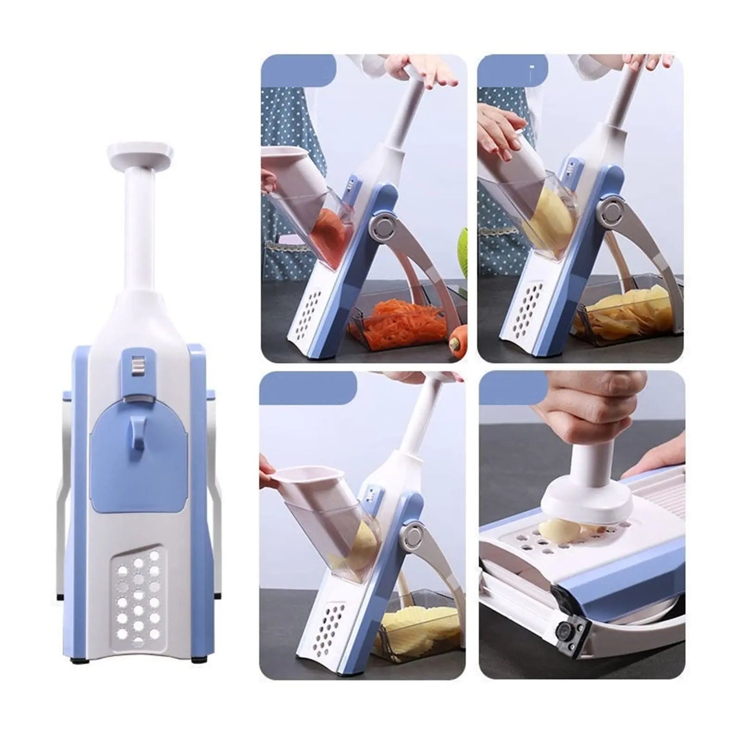 Mandoline Professionnelle | Multifonction Sécurisée