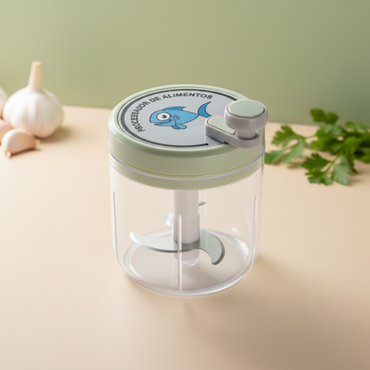 mini hachoir manuel sans électricité  taille 400 ml vert foncé