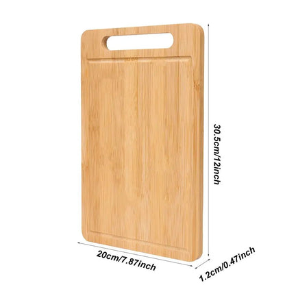 Planche à découper en bois massif double face taille moyenne