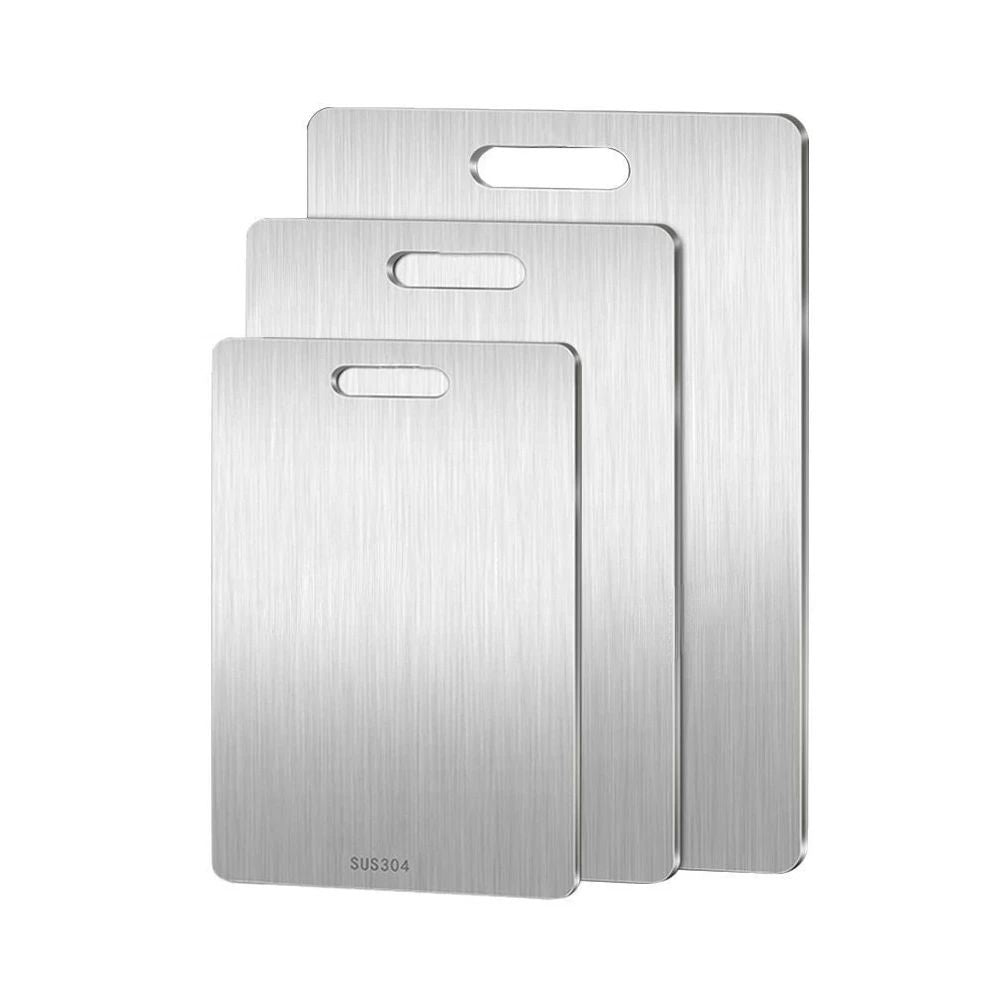 planche à découper en inox 316 hygiénique 3 tailles