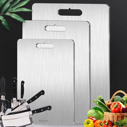 planche a decouper inox antibactérienne couleur grise