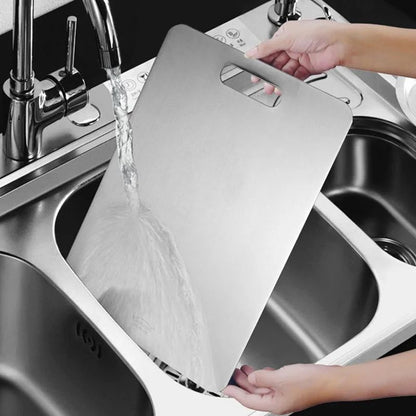 planche a decouper inox antibactérienne facile à nettoyer